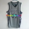 Allen Iverson Patrick Ewing Georgetown Hoyas College Basketball Jerseys Blue Grey Size S-xxl