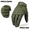 Gants de sport en plein air tactique Fl Finger Long Camo Gant Armée Antiskip Gear Airsoft Vélo Tir Paintball Hommes 220613 Drop Delivery Dhuth