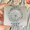 Altri orologi Orologio da donna di lusso con diamante elegante cinturino in acciaio al quarzo di marca da donna orologio da polso alla moda con zirconi in cristallo 231207