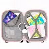 Resväskor Gradient bagage kvinnors höga utseende nivå resväska multifunktion lösenord boarding box