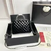 Designerska torba na ramię mini patentowa skórzana torba mody łańcuchowa torba łańcucha wysoka w poczucia Diamond Kontrola Crossbody Torka Dwa rozmiary wpływowe same zalecane