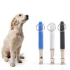 Professionell hundträning Whistle Pet Puppy Training Flute Metal Whistles Colorful Dogs Flutes Outdoor Emergency Survival Tool