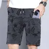 Jeans voor heren Zomer Heren Denim Casual Shorts Streetwear Mode Koreon Nieuwe Vintage Elastische taille Big Size Losse sport JortsL231208