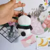 Porte-clés Panda en peluche, joli pendentif animaux, sac de Couple d'étudiant, décoration suspendue, jouet en peluche, vente en gros