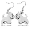 Dingle örhängen Aberdeen Scottish Terrier droppe örhänge Blue Wedding For Women Men Pendientes Mujer Brincos 2023 Pet Lover Presents