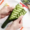 Storage Baskets Vegetables Spiral Knife Potato Carrot Cucumber Salad Chopper Easy Screw Slicer Cutter Spiralizer Kitchen Tools Drop De Otn58