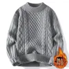 Erkek Sweaters 2023 Kazak Gençlerin Üst düzey Yuvarlak Boyun Kış Sıcaklık Kalınlaştırılmış Temel Moda Sevenler Homestay Öğrencileri