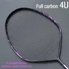 Badminton String Professional Max 30 funtów 4U VSHAPE RACKET STRUNG PEŁNY RACQUET Ofensywna z włókna węglowego z 231208