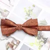 Bow Ties Men's Korean Casual Tie Polyester Printed Dark Pattern Floral High Quality Handmade Bowtie Performance Accessories