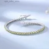 Chain UMCHO 925 Sterling Silver Peridot 2MM Tennis Bracelet Women's Bracelets Party Gift Fashion Fine Jewellery YQ231208