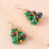 Charm Fashion Mixed Style Christmas Merry Pendant Earrings for Women Tree Deer Santa Claus Year Jewelry Gifts 231208