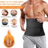 Mens buk reducer midja tränare korsett bastu body shaper fiess svett trimmer bälte viktminskning forma rygg lumbal support