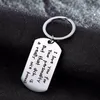 مفاتيح مفاتيح 12pc lot I Love You Keychain Dog Tag Stainless Steel keyring للزوجين صديق صديقها زوجة الزوج سلسلة مفاتيح السلسلة Funn315r