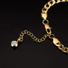 Bracelets de cheville femmes cheville or acier inoxydable lien cubain bracelet été à la mode jambe chaîne plage pied bijoux collier 231208
