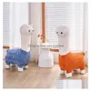 Furniture Living Room Furniture Alpaca Stool Balcony Cartoon Shoe Change Childrens Casual Action Figure Sitting Seat Drop Delivery Home Gard