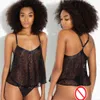 Suspensórios de renda lingerie traseira oco transparente preto sexy casa pamas conjunto tanga