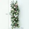 Dried Flowers Mori Floral Arrangement Green Plants Wedding Props Background Decoration Artificial Flower row Fake Plants Hanging Flower ball 231207