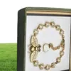 DESIGNER Bee Copper Crystal Bracelet Diamond Vintage Gold with Box Perfect for Men and Women Gift Giving 9482372