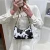 Bolsas de noite JBTP Ombro para Mulheres Moda Zebra Impressão Luxo Bolsa PU Couro Simples Underarm Bag Totes Bolsas Bolsa