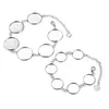 Charm Bracelets 5pcs/Pack 14/18/20mm Stainless Steel Base Bracelet Cabochon Cameo Tray Bezel Blank Bangles For Women Jewelry Wholesale