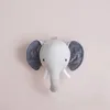 Plyschdockor söta djur elefanthuvud fyllda dockor barn flickor sovrum vägg hängande dekoration konstverk leksaker nordisk stil po props 231207