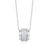 Jewellery gift S925 silver modern moissanite pendant chain necklace for women