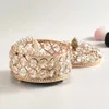 Boîtes de rangement Boîte à bijoux voyage comédie boîte à bijoux boîte de rangement en cristal anneau sac à main pour femme portable organisateur de bijoux collier 231208