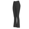 Frauen Hosen Frauen 2023 Sommer Herbst Hosen Hohe Taille Feste Elastische Taille Slim Flares Sport