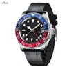 Diseñador AAA Calidad Relojes Reloj para hombre MM L Automático Mecánico Hebilla plegable Cristal de zafiro Impermeable Cerámica Rojo Azul