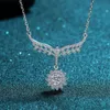 Hot Sales Chain Diamond VVS Move Stone Moissanite diamanten hanger Cubaanse ketting Moissanite ketting hanger