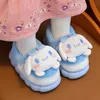 Slipper 2023 Winter Wrap Heels Cute Cartoon Non Slip Soft Soft Plush Slippers Children S For Kids Girls Indoor Warm Home Cotton Shoes 231207
