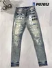 Distressed Ripped Biker Denim Skinny Straight Slim Fit Scratched Patches Stone Washed Fashion Washed Destroyed Motorcycle biker Jeans Mens Designer