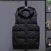 Coletes masculinos Designer Homens Colete Outono Superfície Brilhante Colete Doce Verde Laranja Preto Colete Com Capuz Para Jaqueta Sem Mangas Zipper Plus Size 4XL Q231208