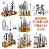 Bargereedschap RVS Cocktailshakerset Mixer Barman Kit Schoenmaker Boston Shaker Bars Set Gereedschap Jigger Mixer Muddler Schenker Lepel 231207