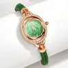 Otros relojes DOM Reloj de pulsera verde Reloj de mujer con banda de acero Reloj femenino Montre Femme 231207