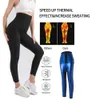 Bastu byxor Kvinnor Svett Capris Slimming Leggings High midja Thermo Workout Body Shaper Suits