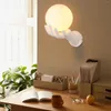 Wandleuchte Nordic Gips Licht Nachttisch LED Palmen Wandleuchte für Schlafzimmer Lesen Home Decor Wohnzimmer Küche G9 Beleuchtung