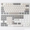 Tastiere Xda Profile 120 Pbt Keycap Dye-Sub Personalizzato Minimalista Bianco Grigio Inglese Giapponese Per Tastiera Meccanica Mx Switch Dro Dhqeo