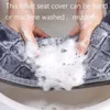 Toilet Seat Covers Winter Cover Plush Models Waterproof Universal Model Ring Washable Zipper Bathroom Mat