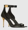 Letni luksusowe sandały Uma buty cielę skórzana naga czarna kostka Pasku sztyletowe pięta logo ubiór imprezowy gladiator gladiator sandalias eu35-42