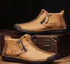 Chaussures de course Bottes Martin montantes pour hommes pour la chaleur et l'extérieur bottes basses pour hommes faites à la main kingcaps Baskets Dropshiping Mode de vie accepté