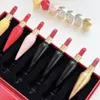 Lipstick set 3pcs Mini Matte Travel diamond version radish T-shaped red tube color container Exclusive Powder Kiss Lipstick Set Gloss Cosmetic Satin Lip Colour