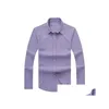 Outono e inverno masculino camisa de manga comprida algodão puro casual moda oxford social marca roupas lar entrega gota dh5mj