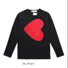 Commes Des Garcon Sudaderas con capucha para hombre Sudaderas 21S Diseñador Jugar Jumpers Carta Bordado Manga larga Jersey Mujeres Corazón Rojo Suelto Hz 835