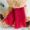 Stuffed Plush Animals Lovely Christmas Reindeer Scarf Doll Toy Home Sofa Decoration Gifts For Children Accessories Lj201126 Drop Deliv Dh6Vf