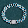 Redelijke prijs fijne roestvrijstalen armbanden hiphop Iced Out Moissanite Cubaanse ketting sieraden voor vrouwen