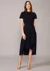 Casual Dresses 2023 Spring And Autumn Navy Ruffled Elegant Women's Dress