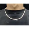 Melhor qualidade 4mm vv moissanite diamante cravejado corrente de tênis para presente de aniversário uso para venda formulário fabricado indiano