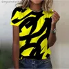 Women's T-Shirt Fashion Women T Shirt Short Sle Tops Gradient Leopard Print Tees Casual Loose Harajuku T-Shirt for Women Y2k Clothing GirlL231208