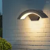 Vägglampa utomhus vattentät inomhus lyxig människokropp induktion belysning trädgård aluminium luces sconce dekorationer
